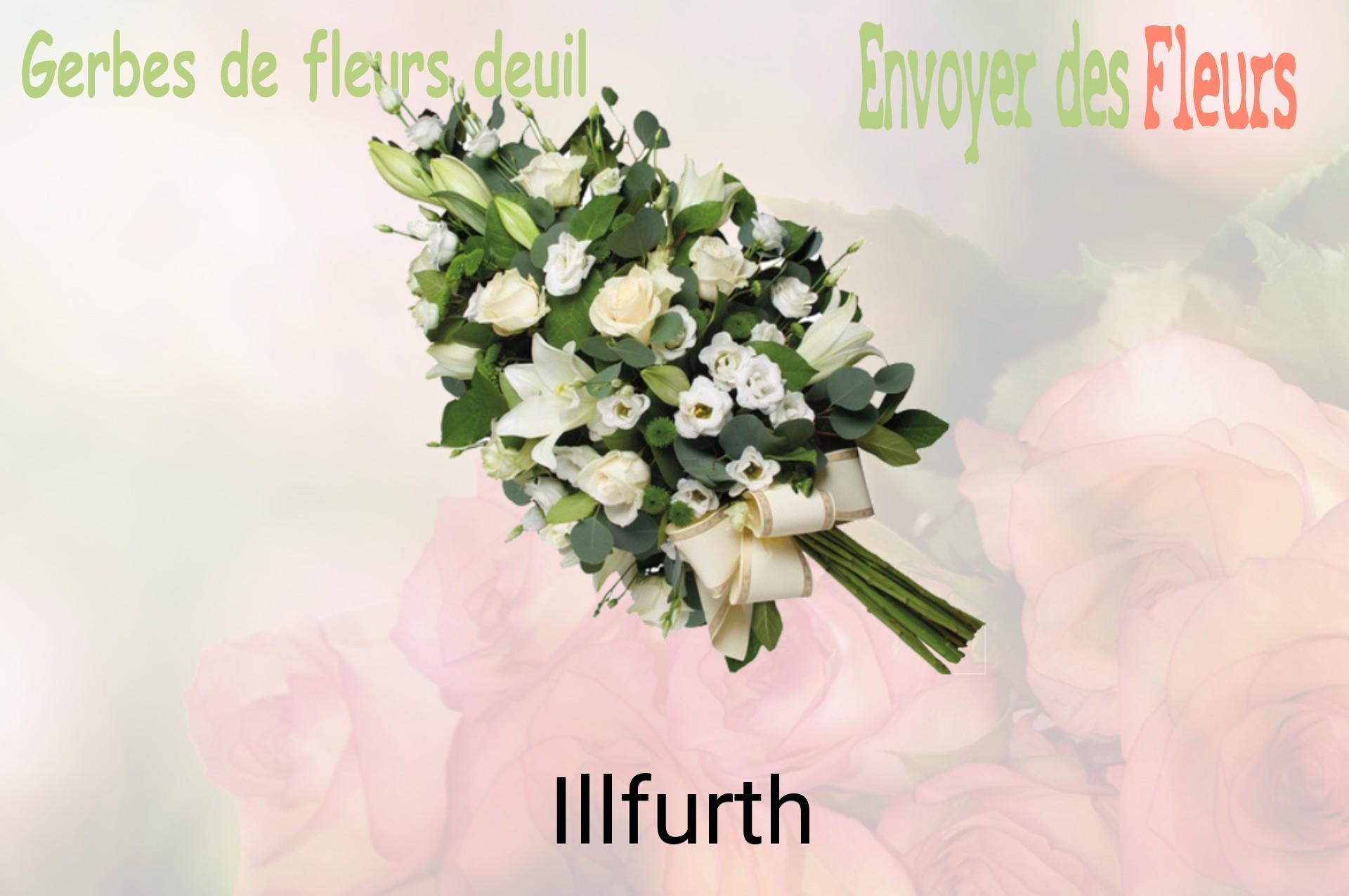 Gerbe de fleurs de deuil livrée à Illfurth